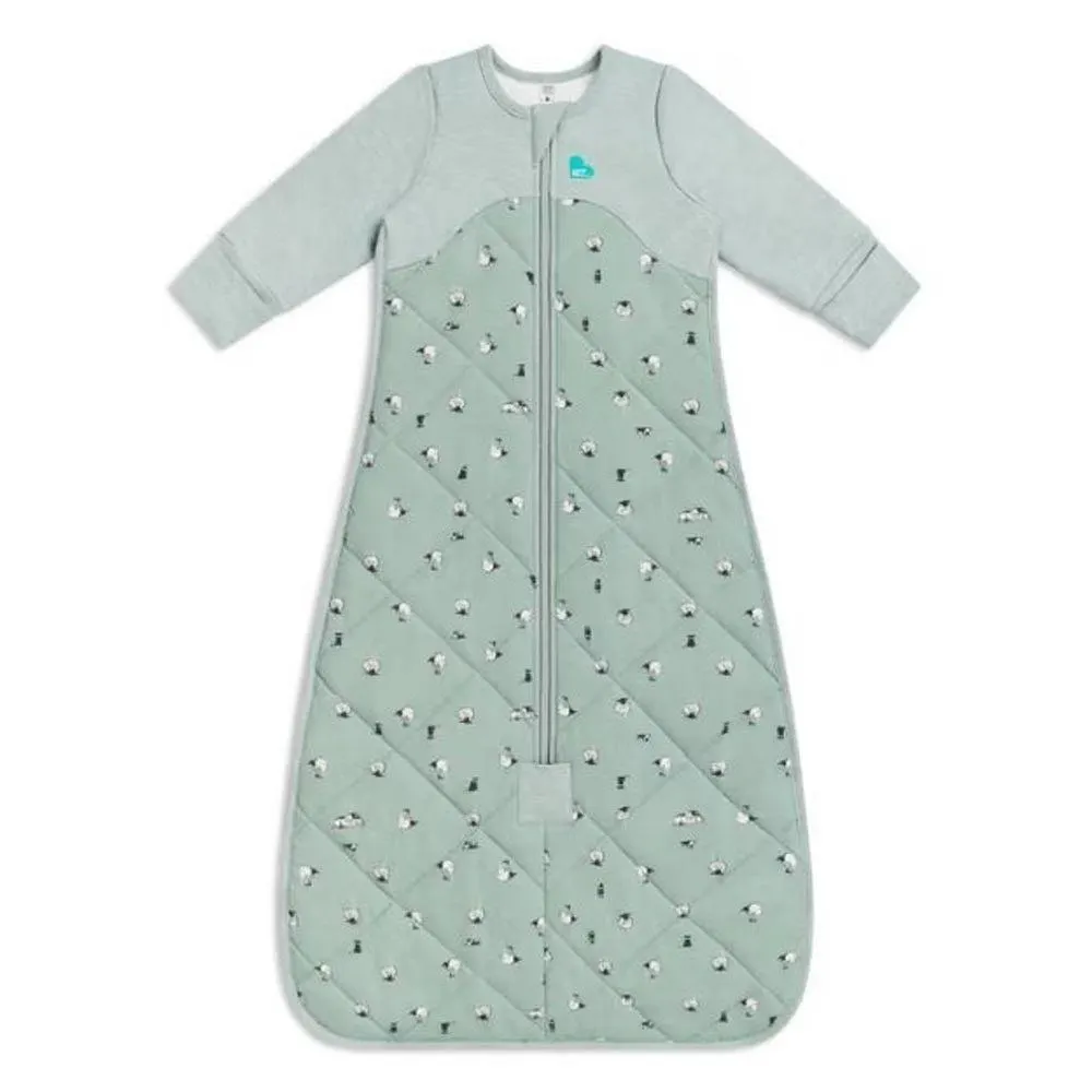 Love To Dream Organic Cotton Sleep Bag With Merino Wool 2.5 Tog Olive - Lamb's Best Friend