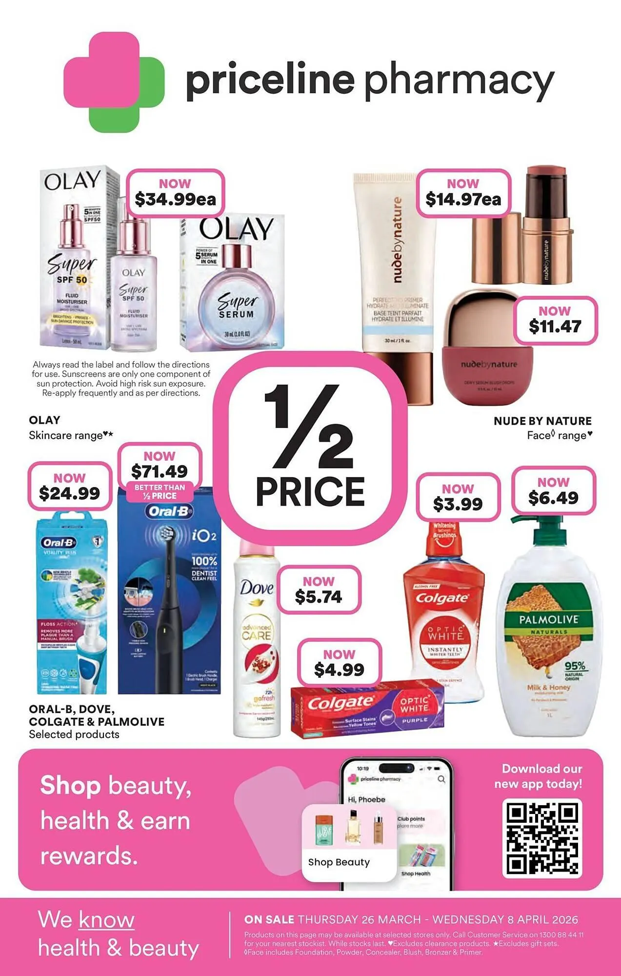 Priceline catalogue - Catalogue valid from 26 March to 8 April 2026 - page 1