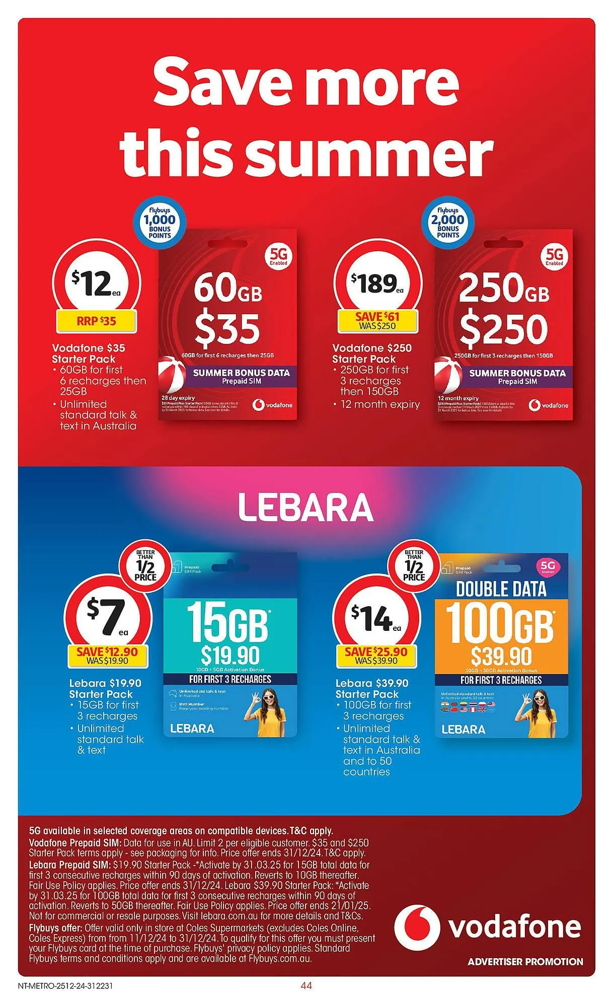 Coles catalogue - Catalogue valid from 24 December to 31 December 2024 - page 44