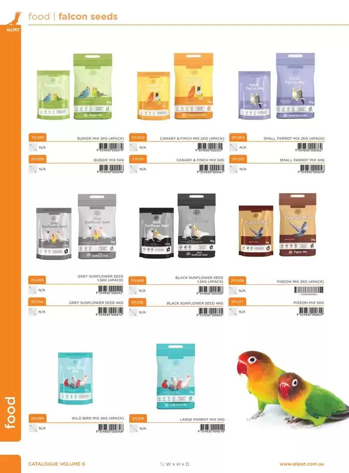 Bird Catalogue 2025 - Catalogue valid from 3 March to 31 December 2025 - page 16