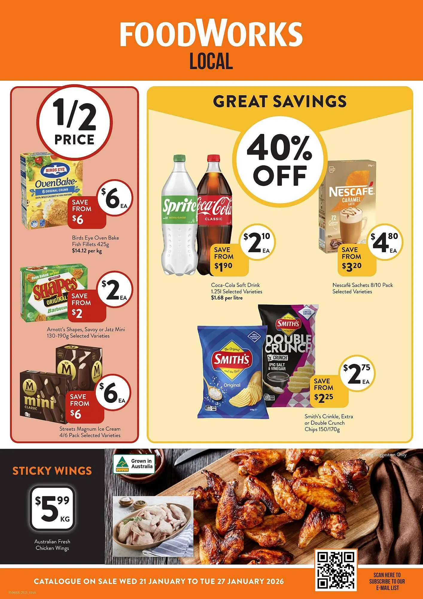 Foodworks catalogue - Catalogue valid from 21 January to 27 January 2026 - page 1