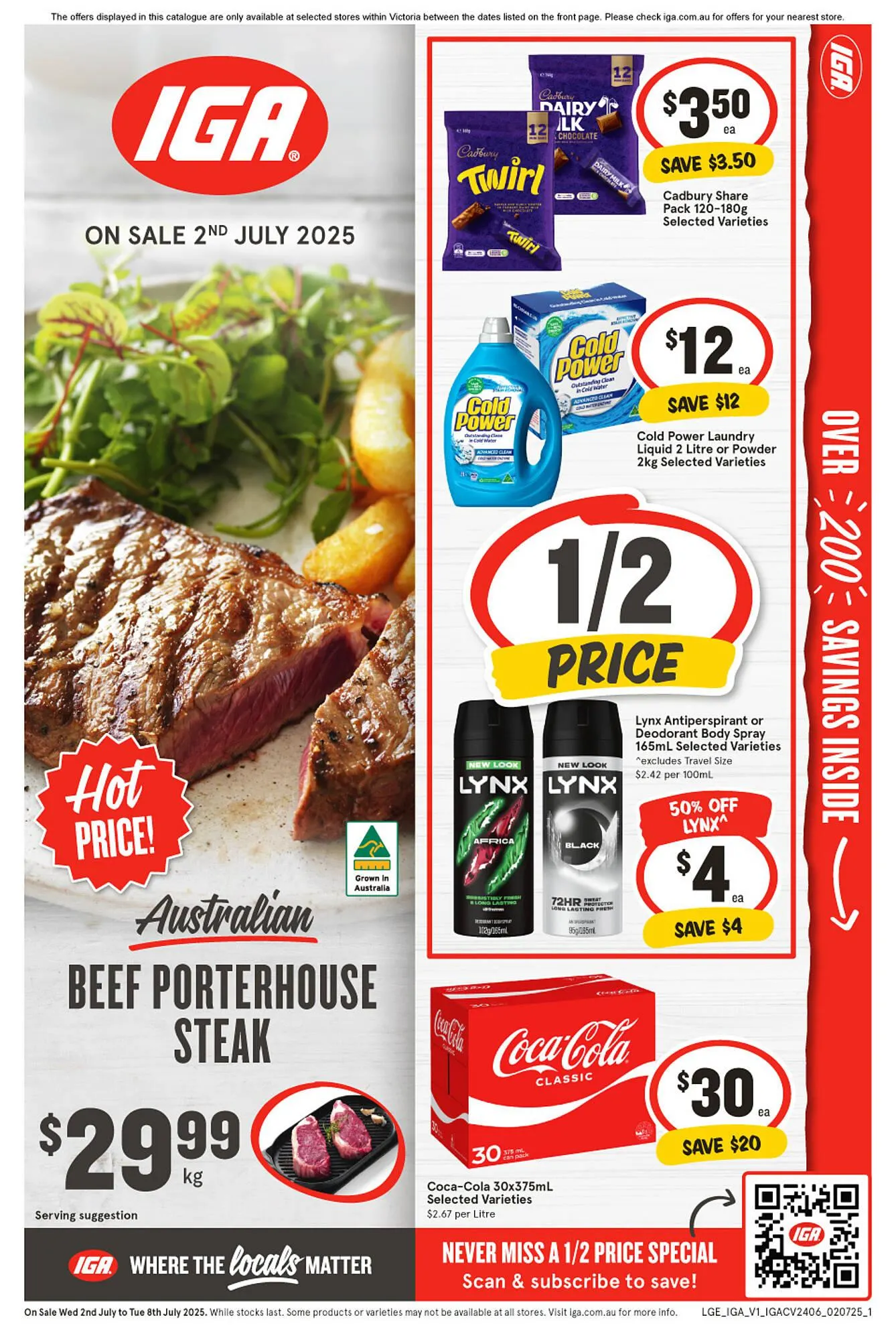 IGA catalogue - Catalogue valid from 2 July to 8 July 2025 - page 1