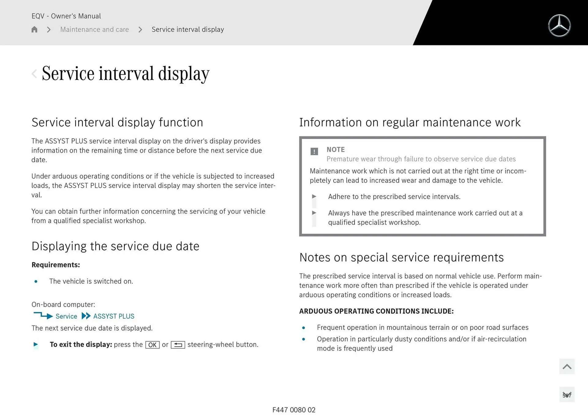 Mercedes-Benz catalogue - Catalogue valid from 11 September to 11 September 2025 - page 587