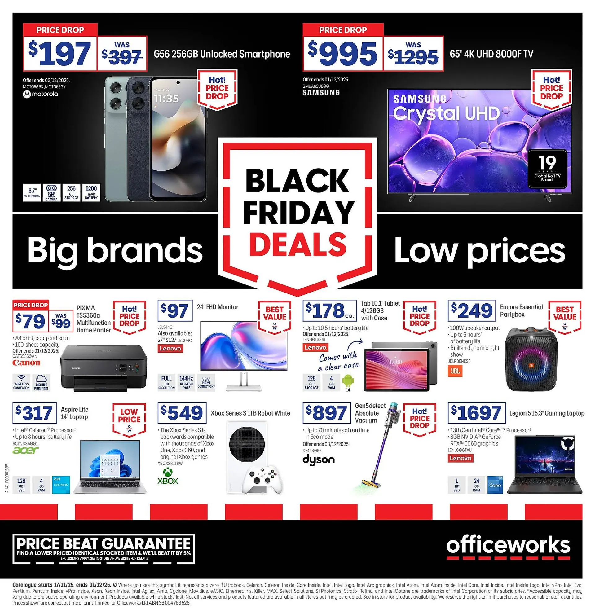 Officeworks catalogue - Catalogue valid from 16 November to 30 November 2025 - page 1