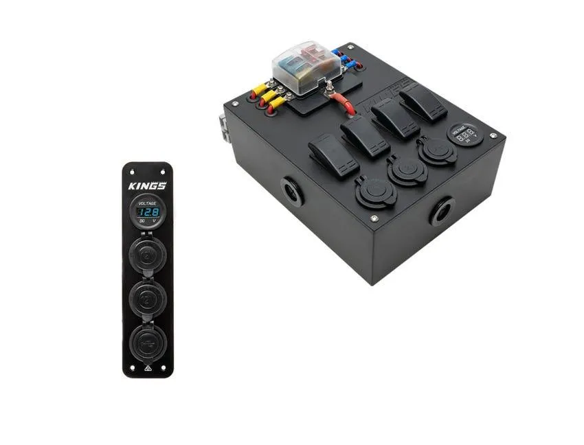 Kings 12V Compact Control Box + 12V Accessory Panel