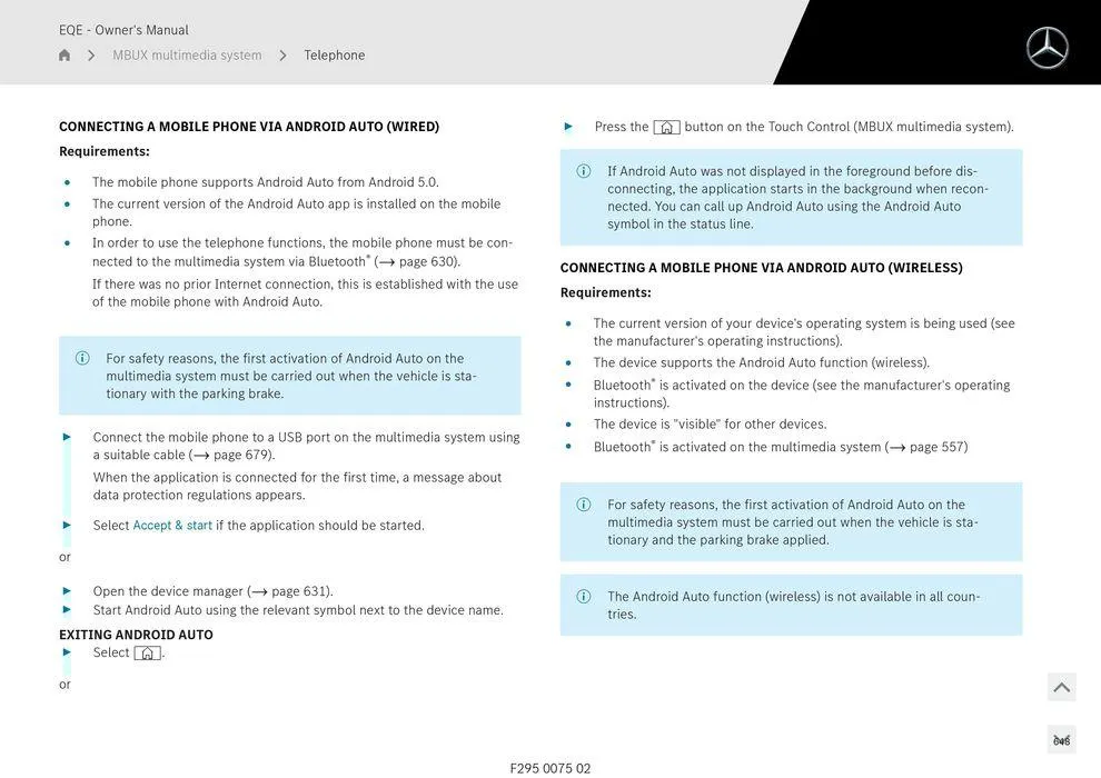 EQE Sedan - Catalogue valid from 11 September to 11 September 2025 - page 648