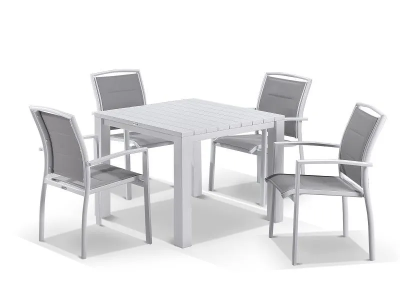 Adele table with Verde chairs 5pc Outdoor Setting