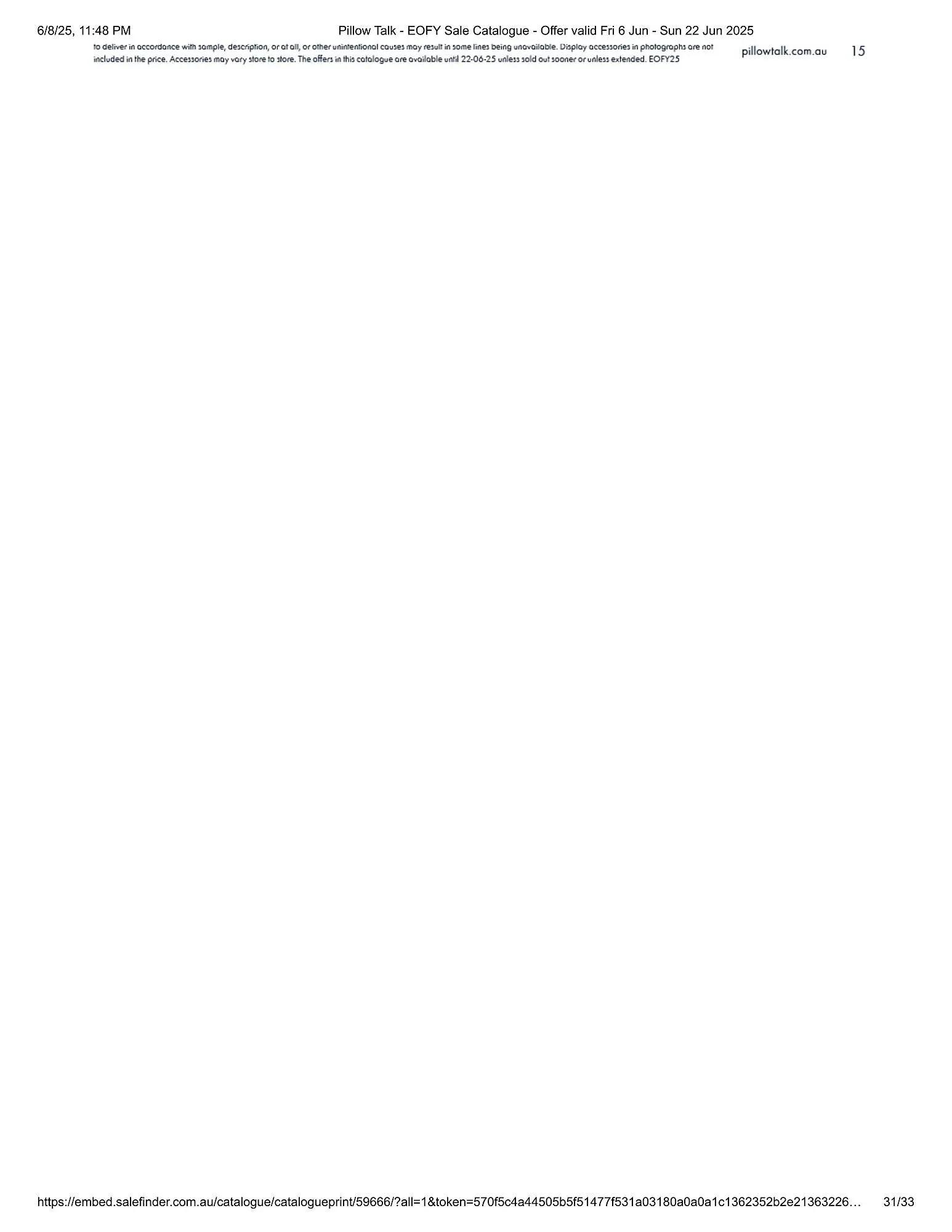 Pillow Talk catalogue - Catalogue valid from 8 June to 22 June 2025 - page 31