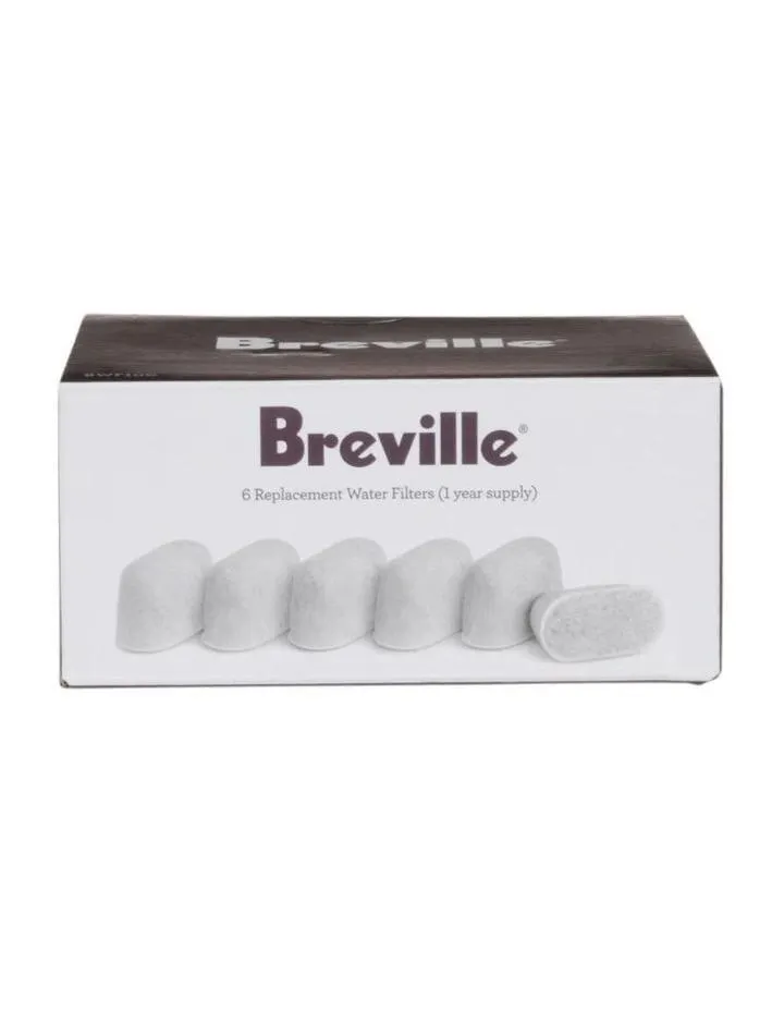 Coffee Machine Water Filters 6 Pack in White BWF100