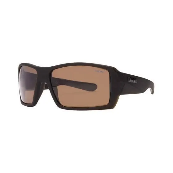 Liive Men’s The Edge Polarised Sunglasses Matt Brown with Brown Lens