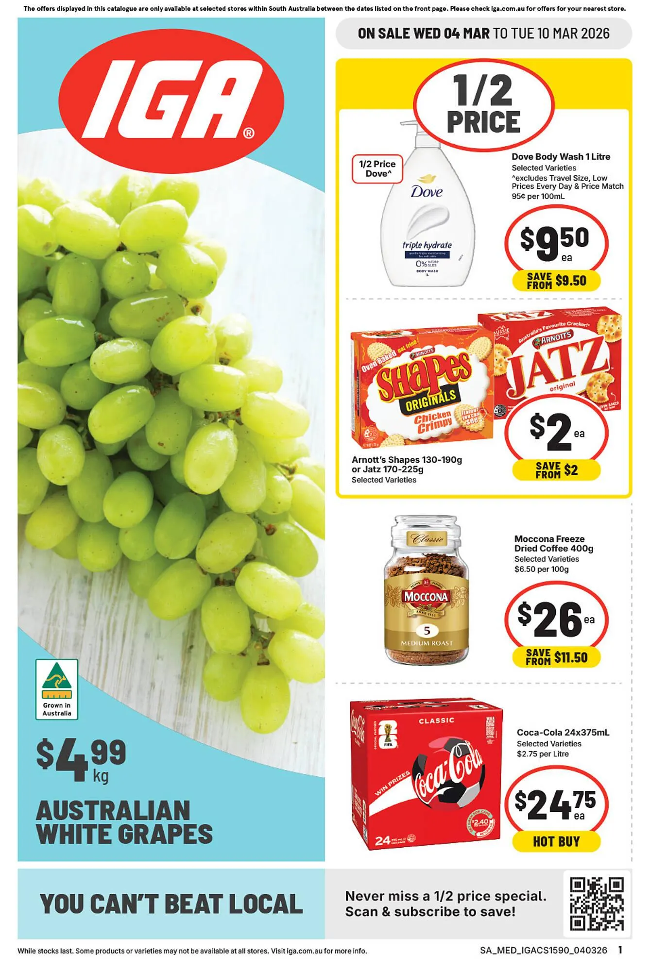 IGA catalogue - Catalogue valid from 4 March to 10 March 2026 - page 1