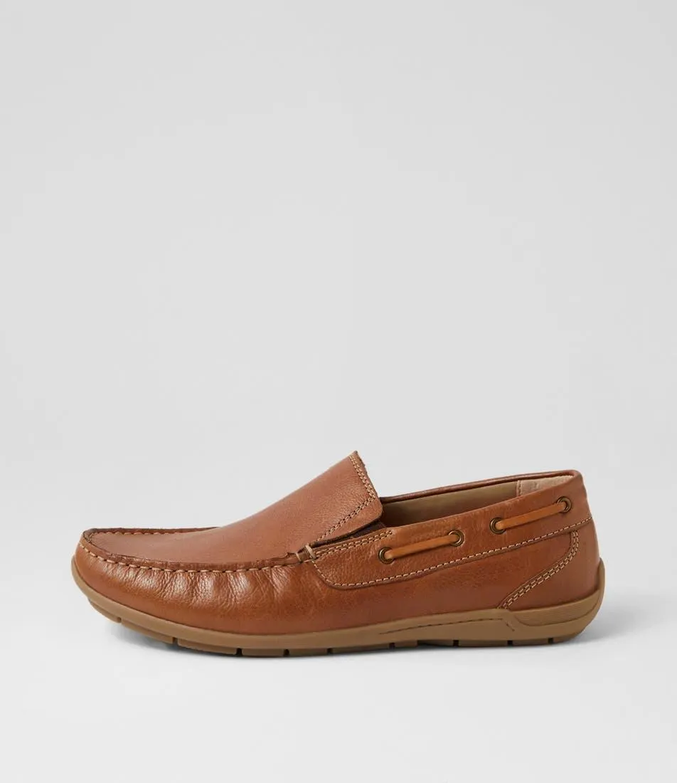 piet cognac leather flat shoes