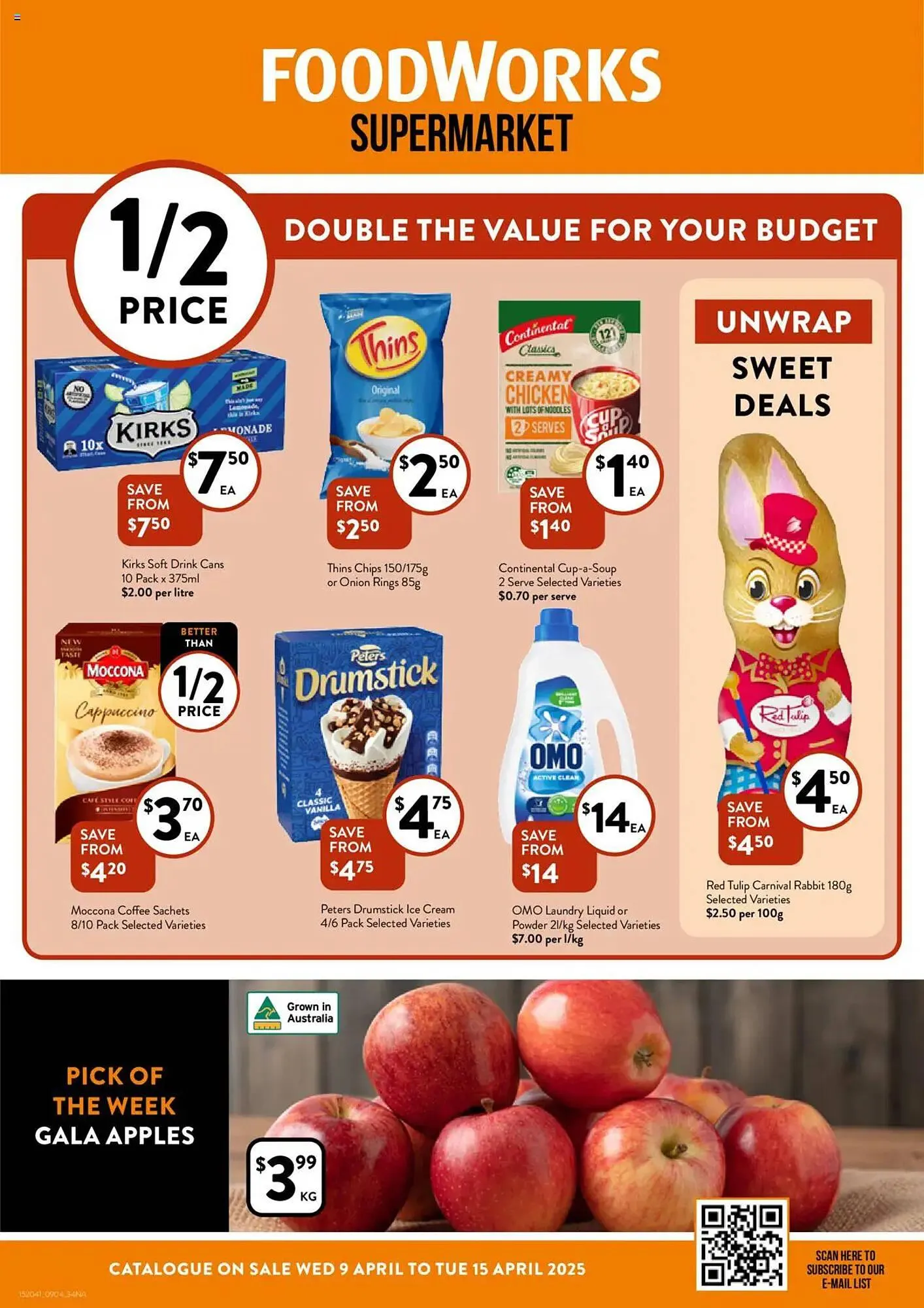 Foodworks catalogue - Catalogue valid from 9 April to 15 April 2025 - page 1