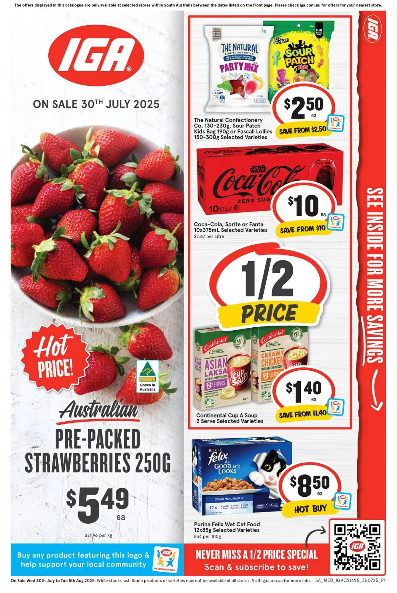 IGA catalogue - Catalogue valid from 30 July to 5 August 2025 - page 1