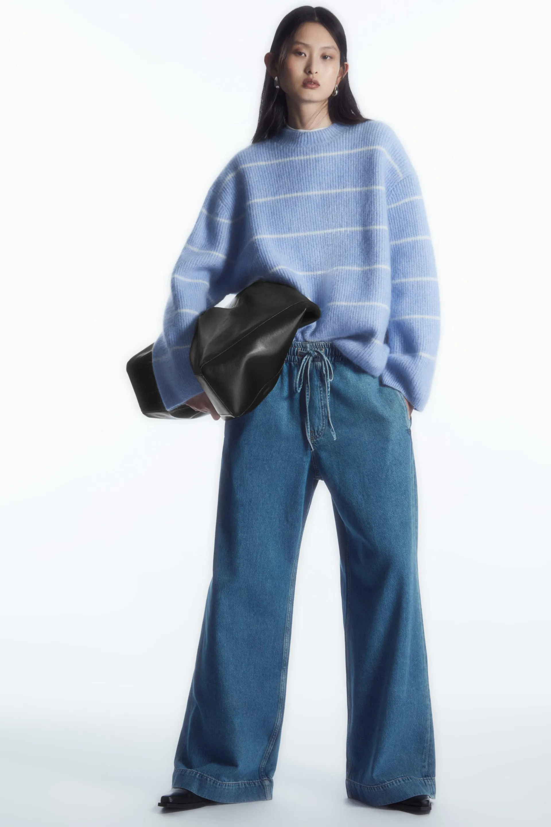 TEXTURED MOHAIR-BLEND JUMPER