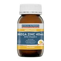Ethical Nutrients Mega Zinc 40mg Orange 95g