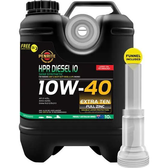 Penrite HPR Diesel 10 Engine Oil - 10W-40 10 Litre