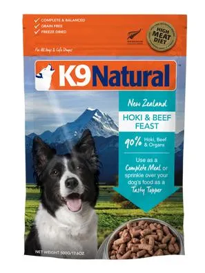 K9 Natural Beef & Hoki Freeze Dried Dog Food