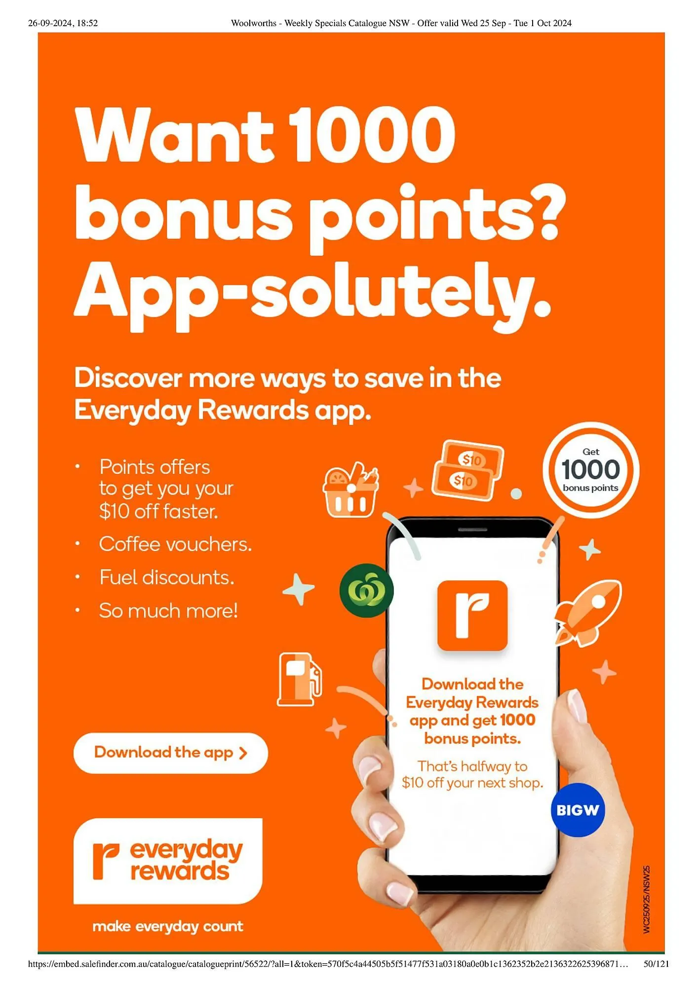 BIG W catalogue - Catalogue valid from 25 September to 1 October 2024 - page 50