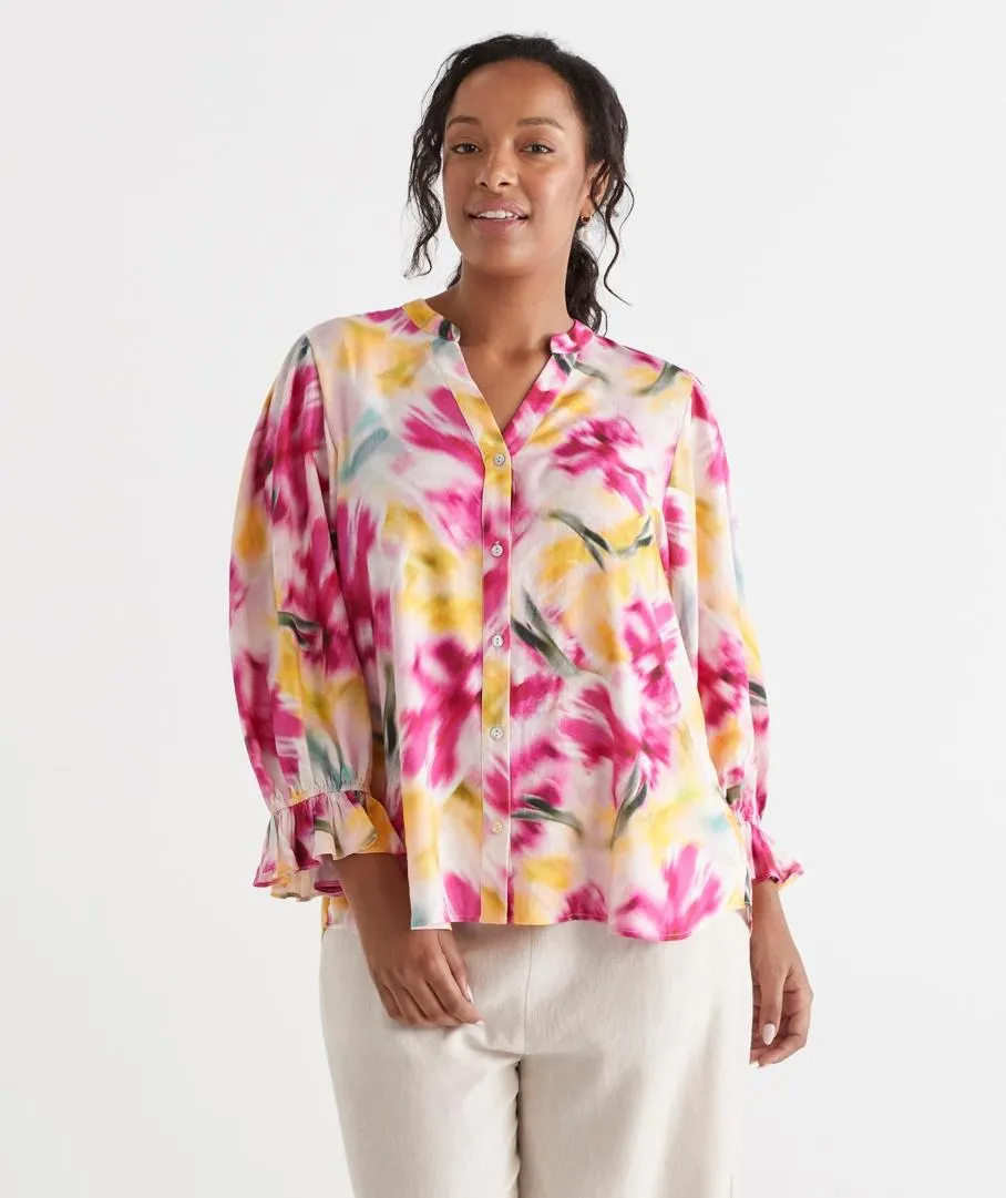 Candy Bloom Puff Sleeve Top