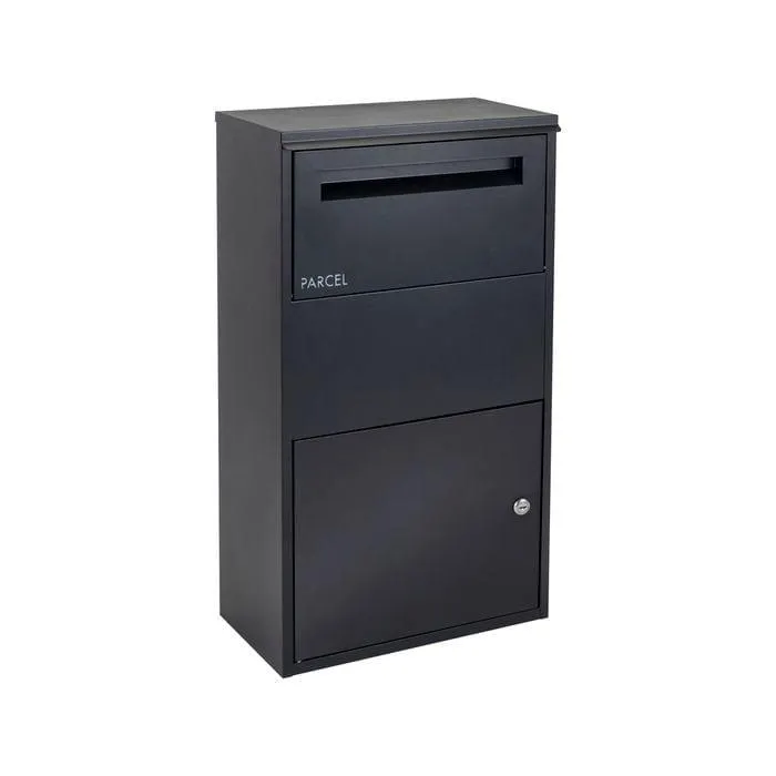 Sandleford 75cm Black Matte York Parcel Letterbox