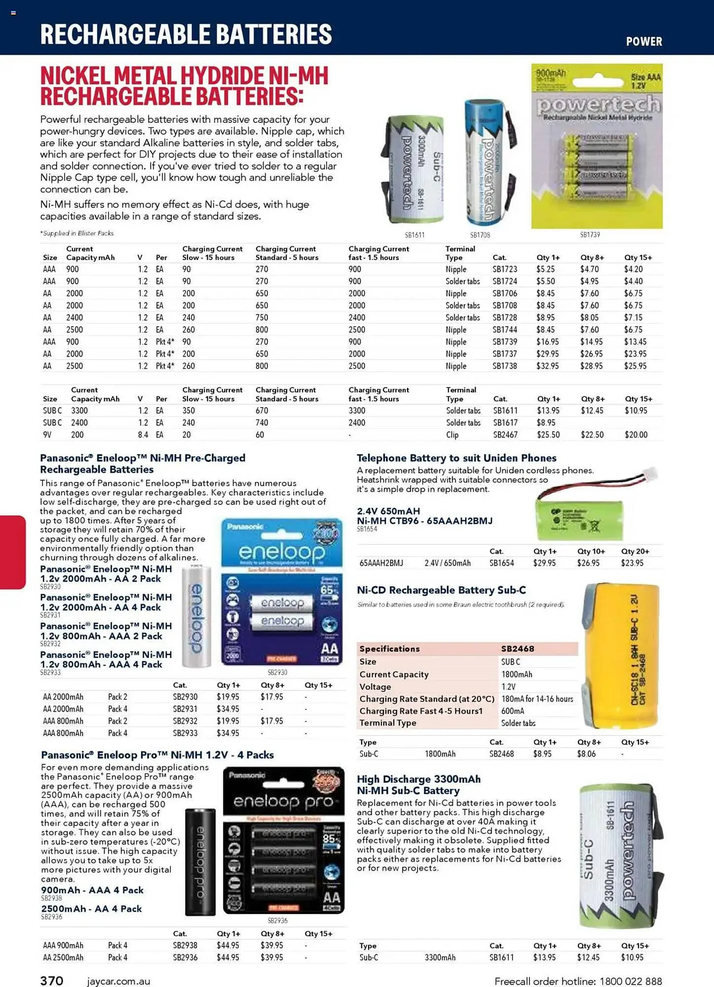 Jaycar Electronics catalogue - Catalogue valid from 8 July to 9 July 2026 - page 370