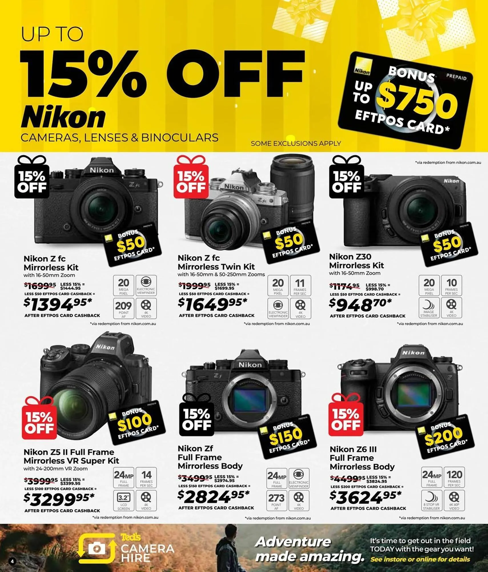 Teds Cameras catalogue - Catalogue valid from 24 December to 4 January 2026 - page 4