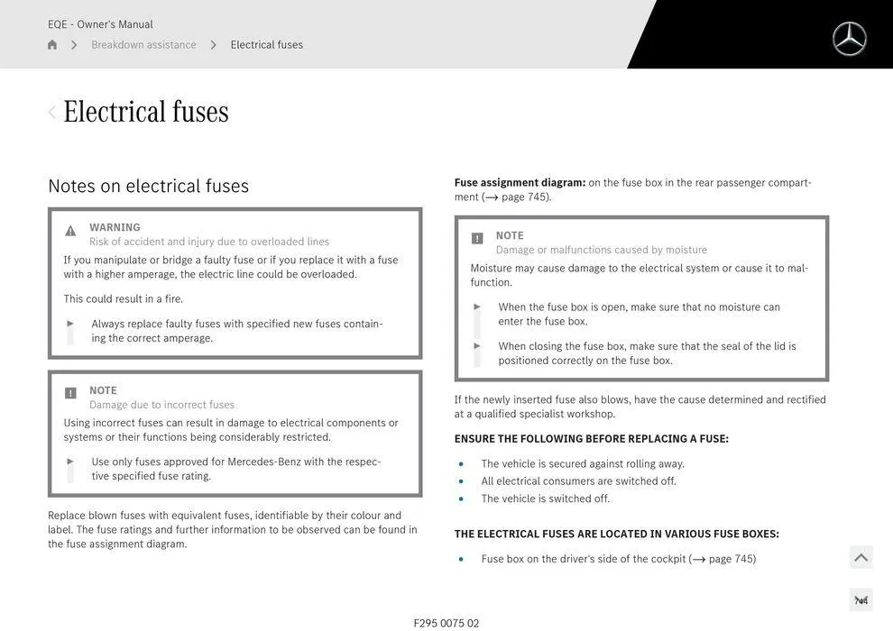 EQE Sedan - Catalogue valid from 11 September to 11 September 2025 - page 744