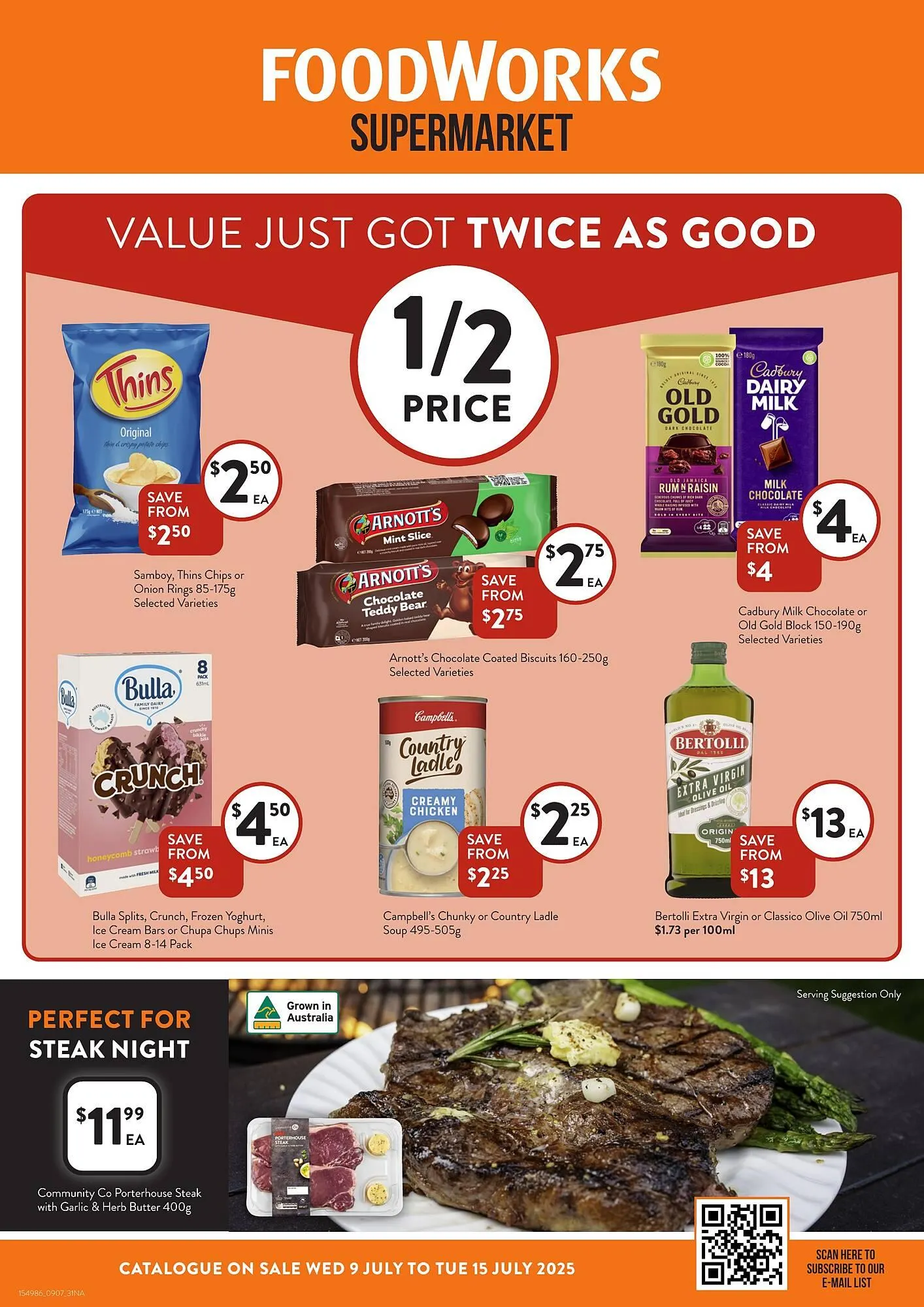 Foodworks catalogue - Catalogue valid from 9 July to 15 July 2025 - page 1