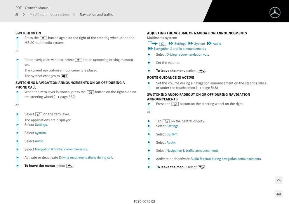 EQE Sedan - Catalogue valid from 11 September to 11 September 2025 - page 606