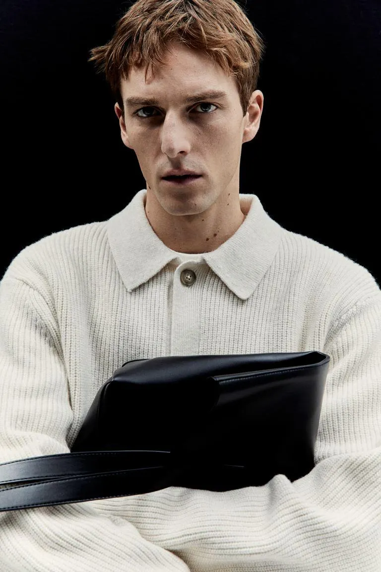 Regular Fit Collared Cardigan