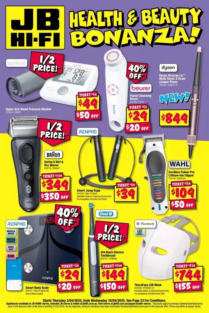 Health & Beauty Bonanza! - Catalogue valid from 3 April to 16 April 2025 - page 1