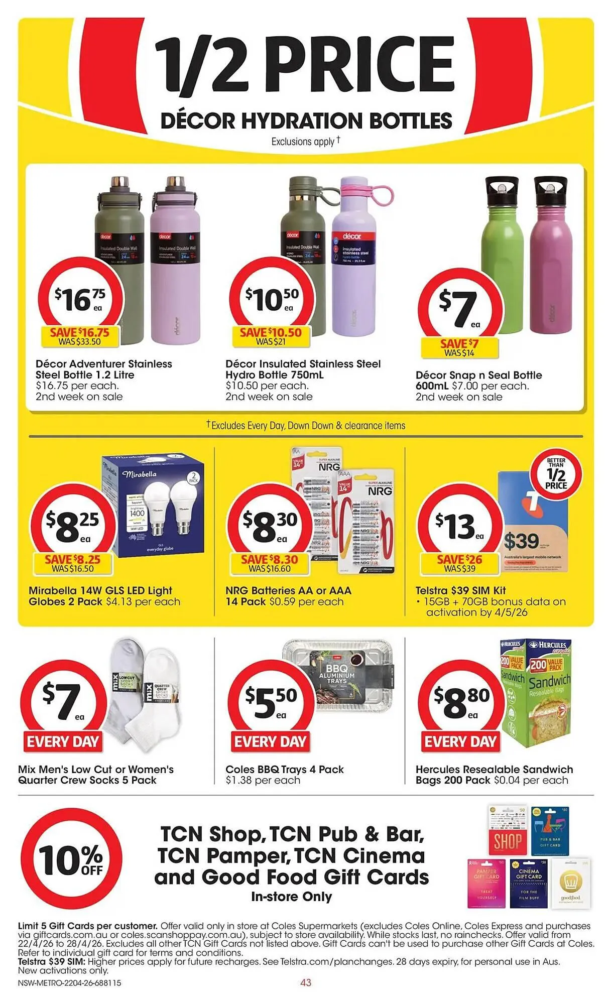 Coles catalogue - Catalogue valid from 22 April to 28 April 2026 - page 43