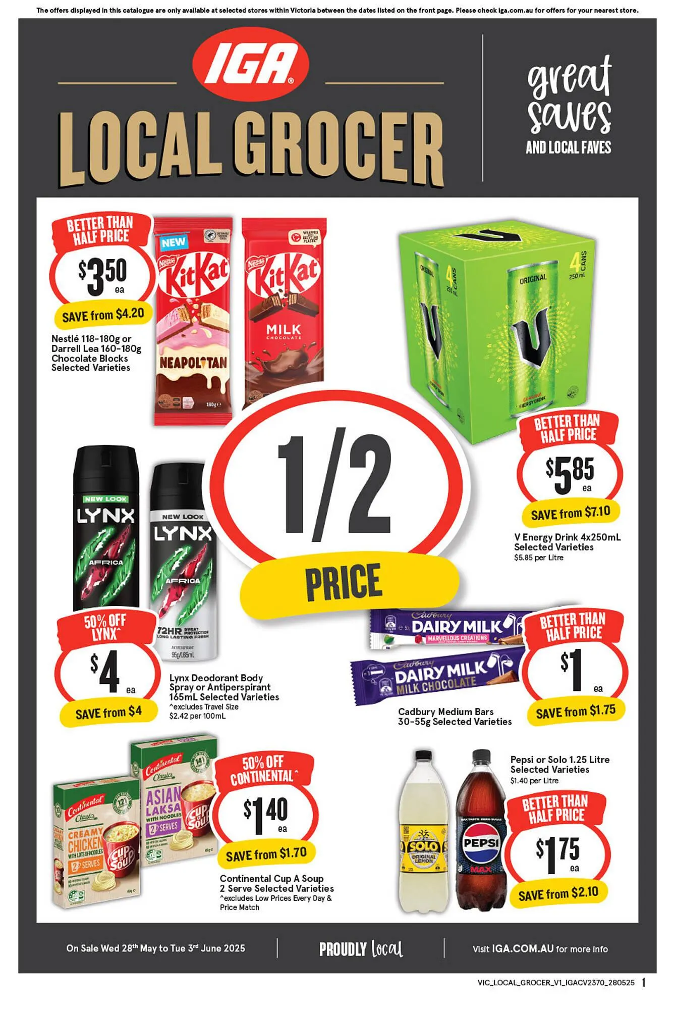 IGA catalogue - Catalogue valid from 28 May to 3 June 2025 - page 1