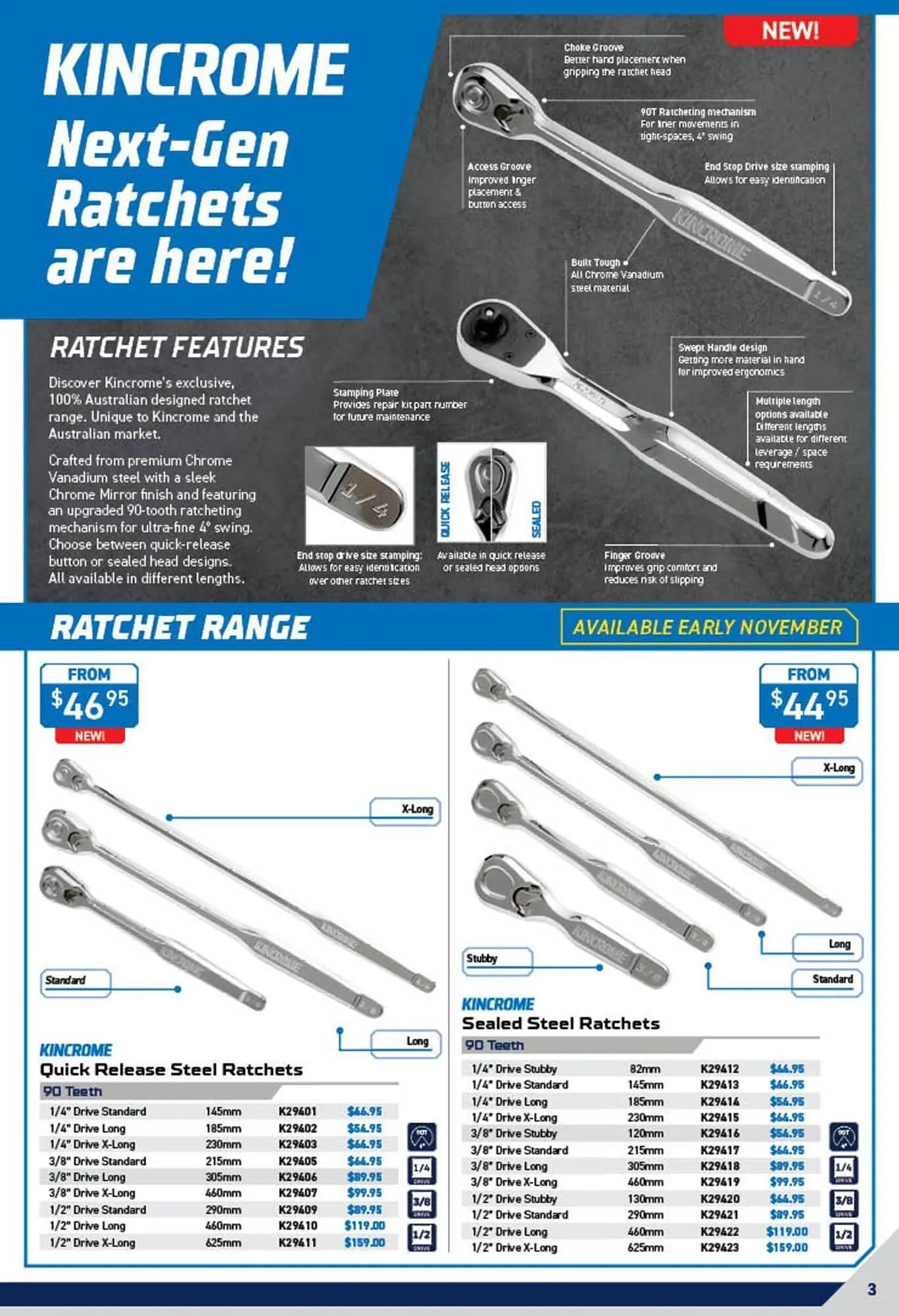 Kincrome catalogue - Catalogue valid from 3 November to 31 December 2025 - page 3