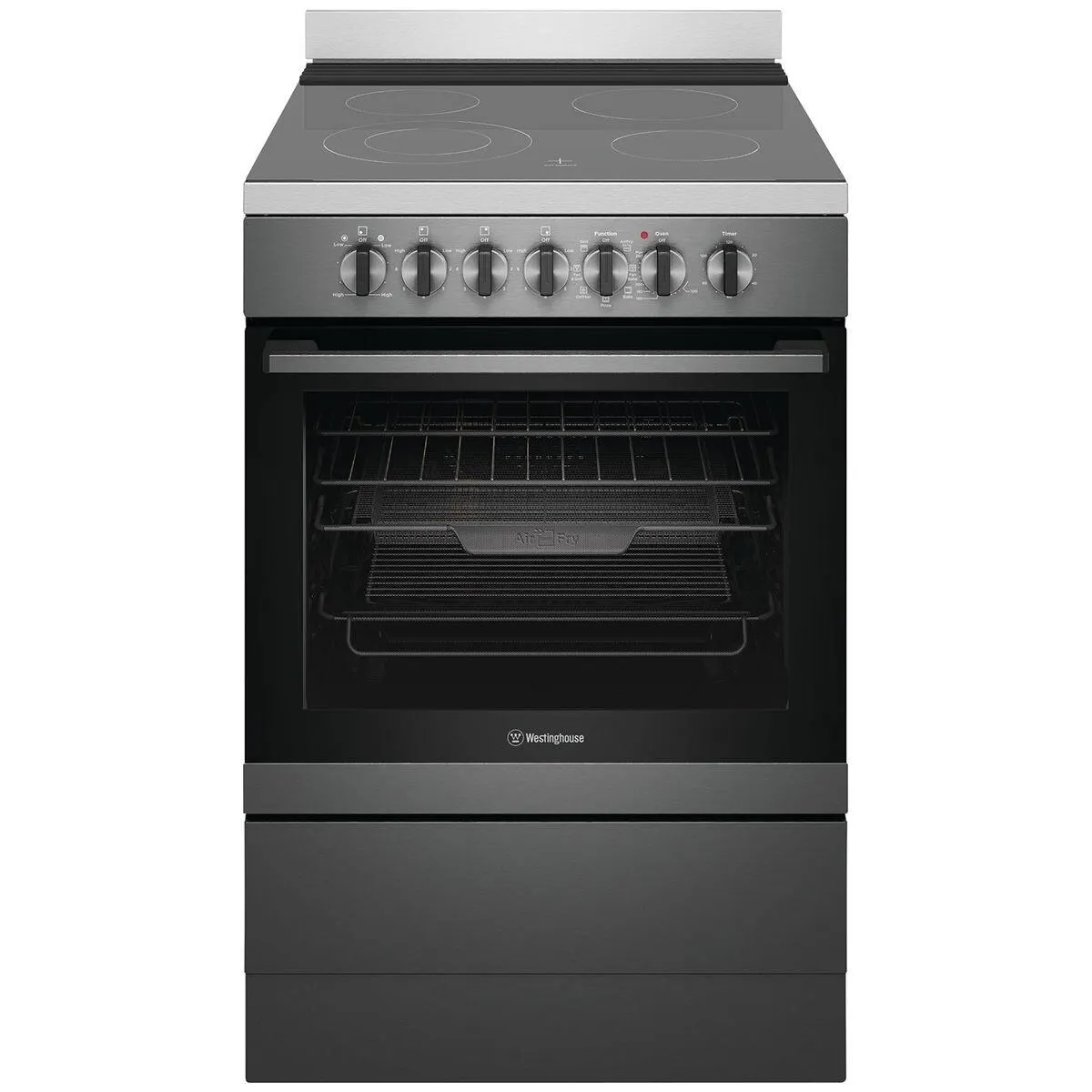 Westinghouse 60cm Electric Freestanding Oven - Dark Stainless Steel WFE646DSCB