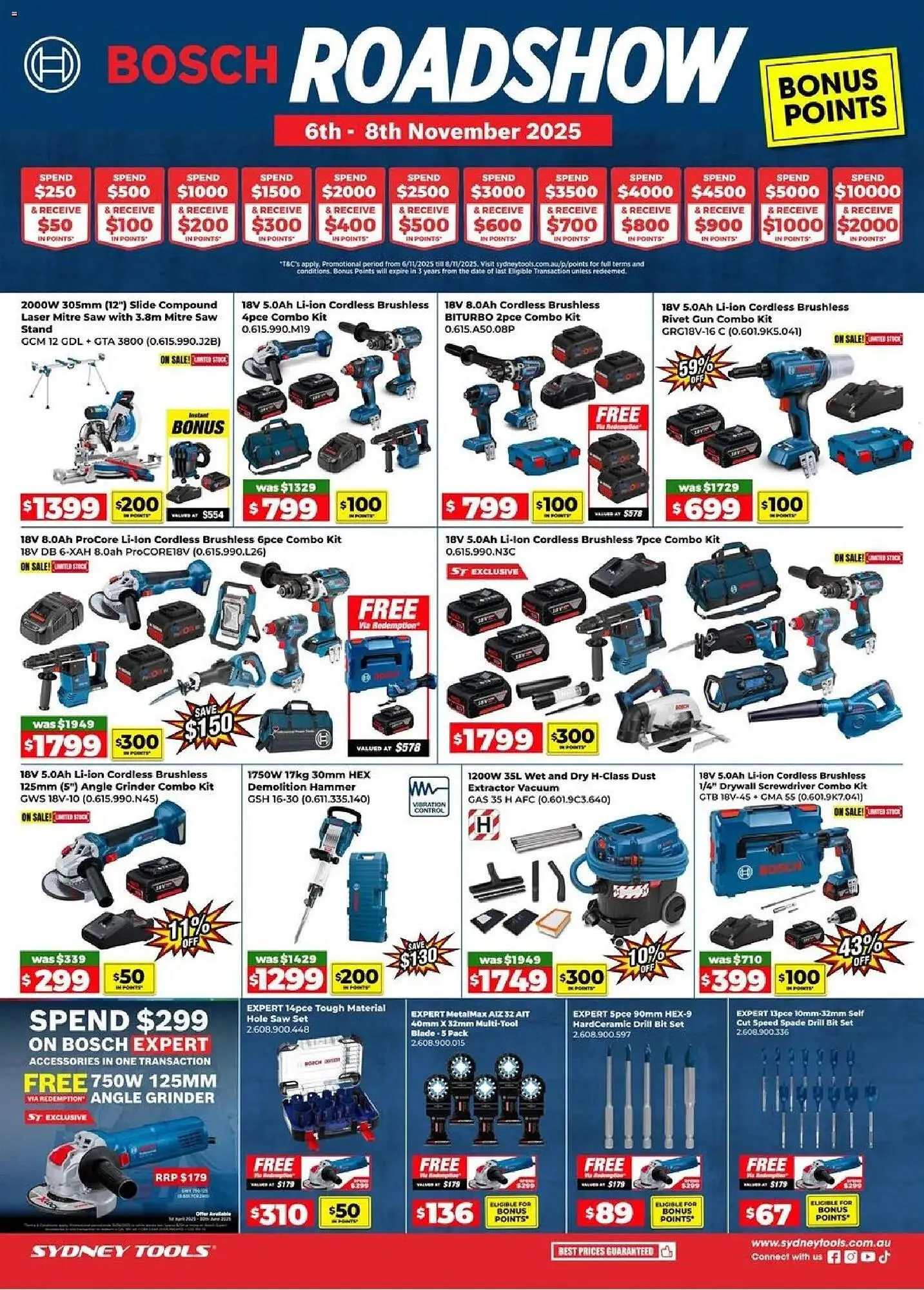Sydney Tools catalogue - Catalogue valid from 5 November to 8 November 2025 - page 1