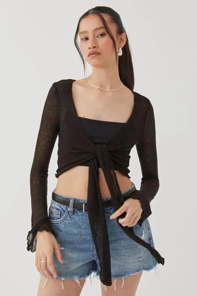 Paris Tie Front Knit