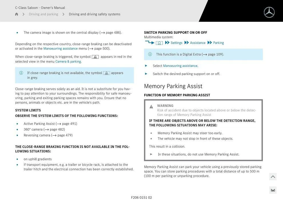 C-Class Sedan - Catalogue valid from 11 September to 11 September 2025 - page 500