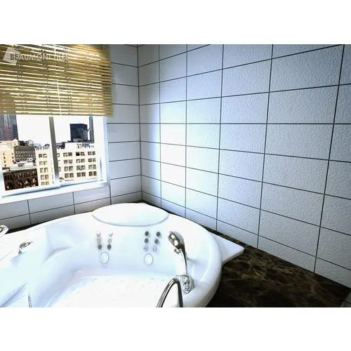 Unite Hexetta White Satin Structured Tile