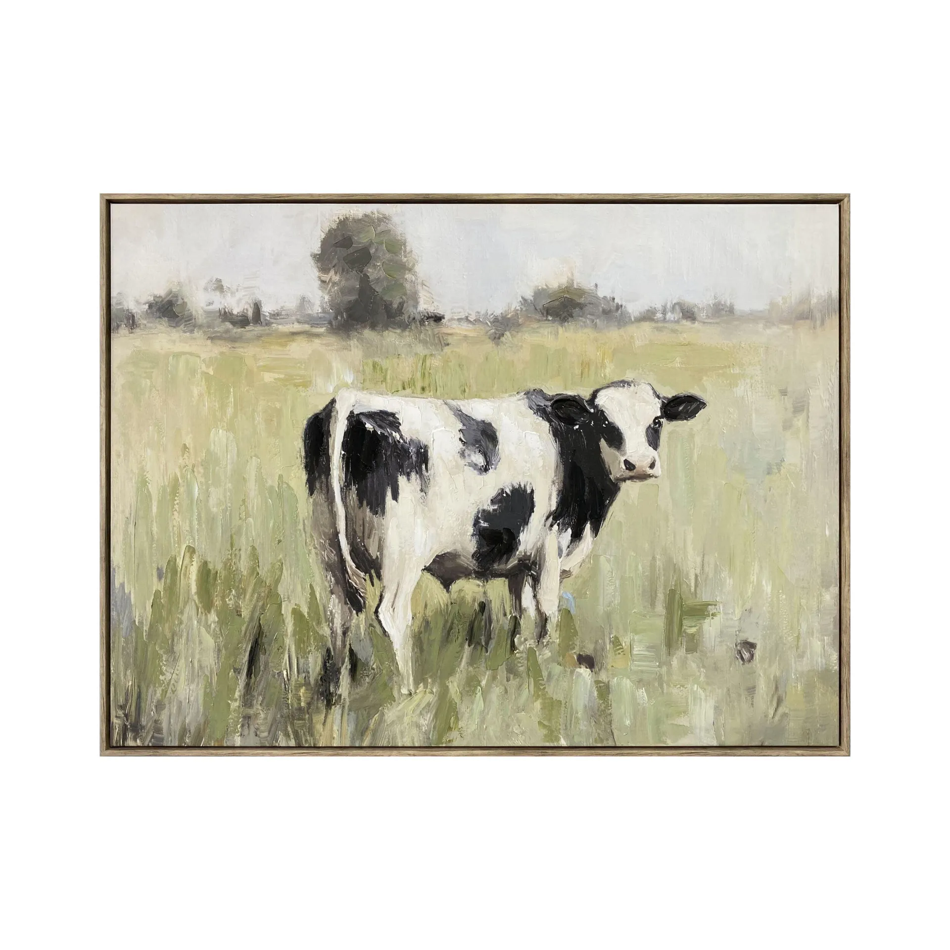 Daisy's Meadow Framed Textured Print 100x75cm