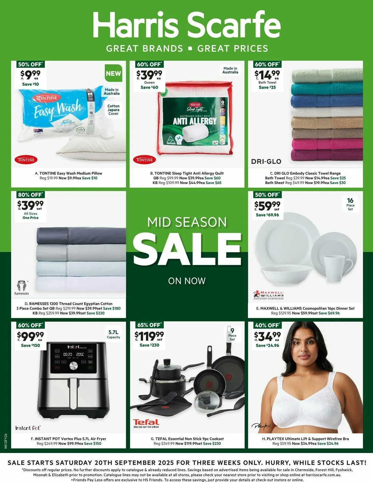 Harris Scarfe Current catalogue - Catalogue valid from 20 September to 12 October 2025 - page 1