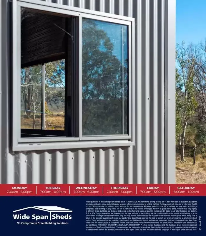 Wide Span Sheds Catalogue - Catalogue valid from 28 February to 31 March 2025 - page 24