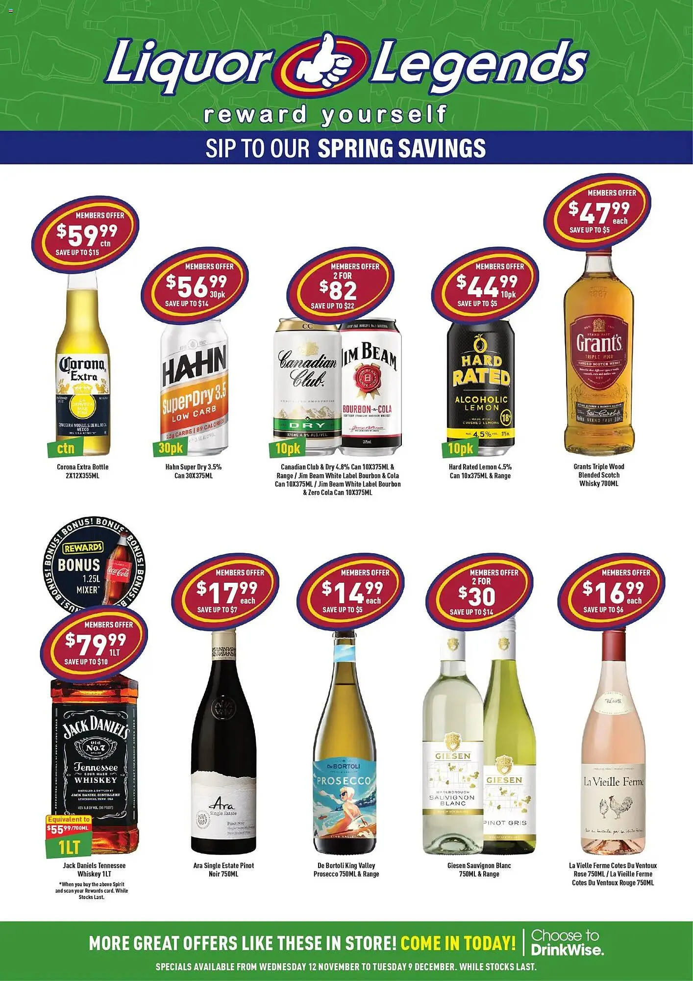 Liquor Legends catalogue - Catalogue valid from 11 November to 9 December 2025 - page 1