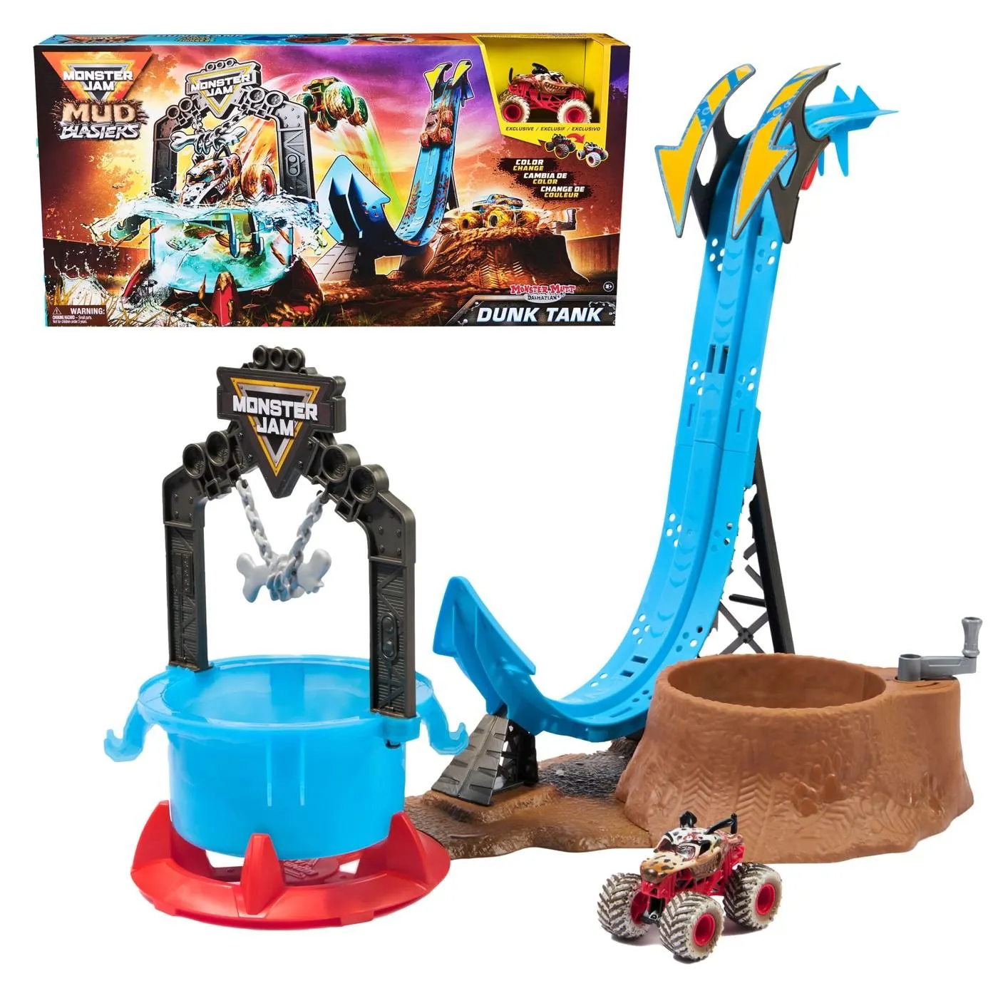 Monster Jam 1:64 Truck Wash Playset