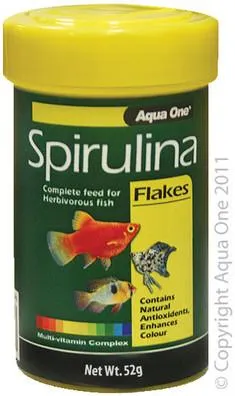 Aqua One Spirulina Flake Fish Food