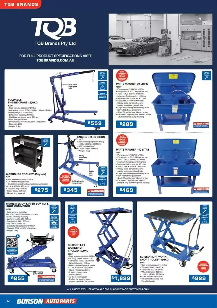 Tools And Equipment - Catalogue valid from 1 April to 30 June 2025 - page 82