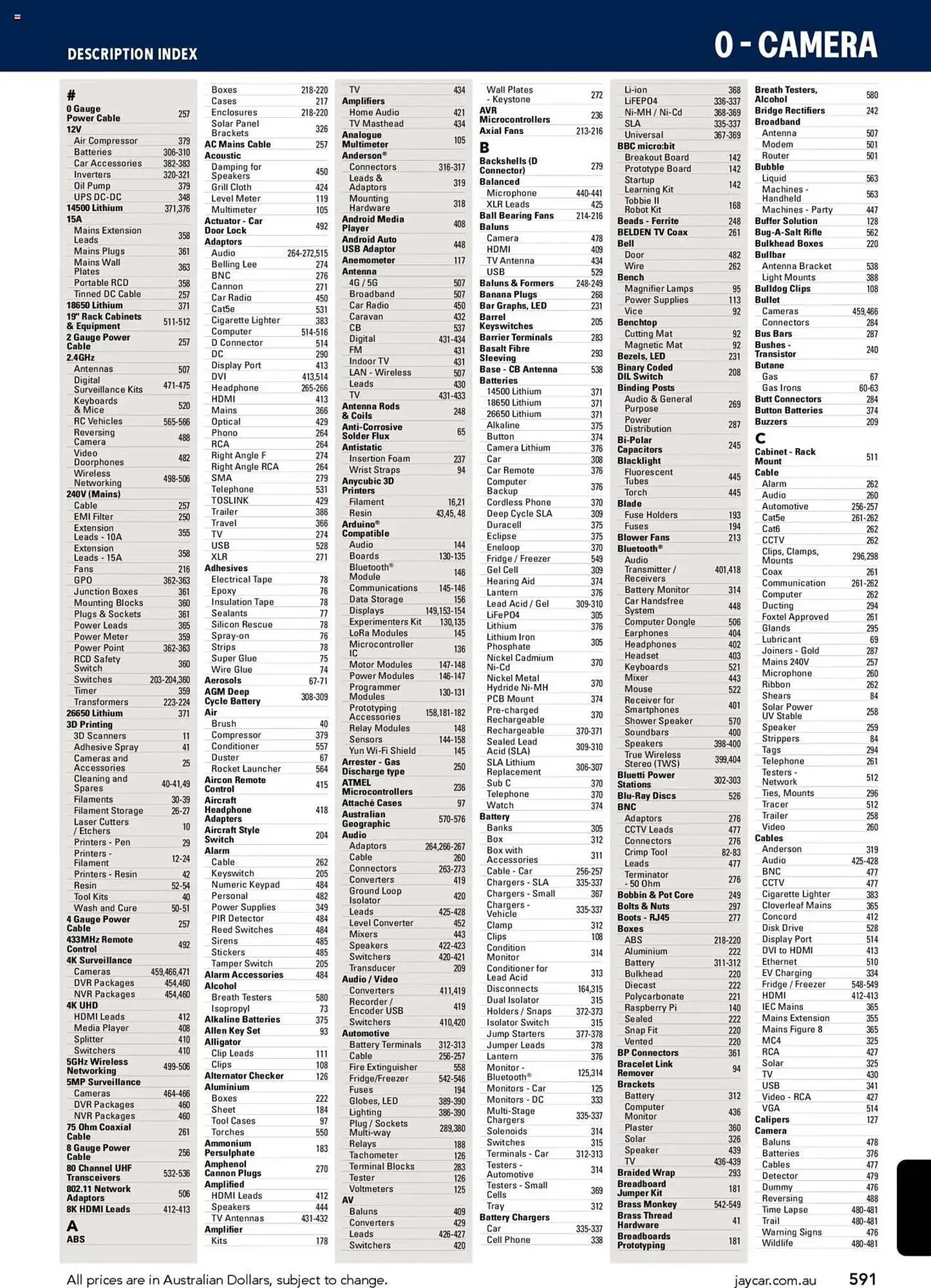 Jaycar Electronics catalogue - Catalogue valid from 8 July to 9 July 2026 - page 591