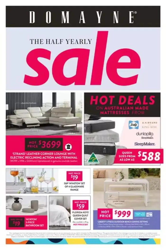 Furniture and Bedding Half Yearly Sale - Catalogue valid from 26 December to 13 January 2025 - page 1