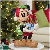 Jim Shore Holiday Mickey With Presents Statue